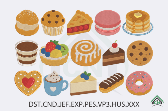 Bakery Embroidery Designba Bundle