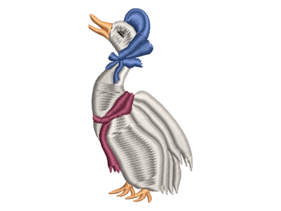 Bonnet Goose Embroidery Design