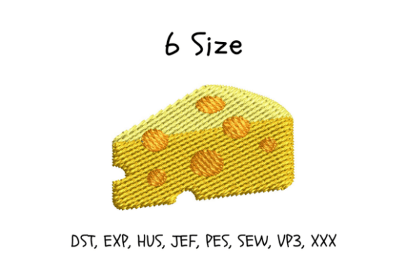 Cheese Embroidery Design