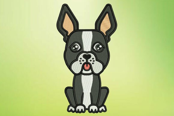 French Bulldog Puppy Embroidery