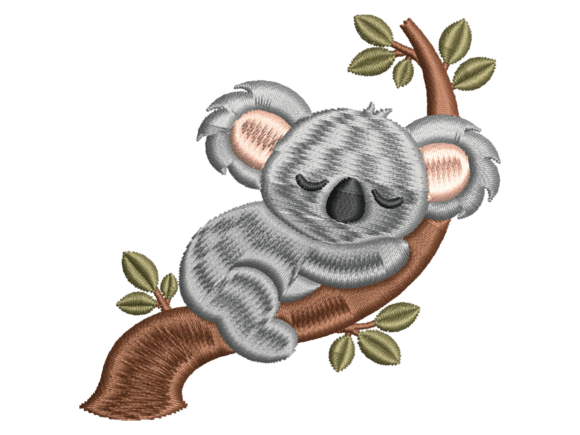 Sleeping Koala Embroidery